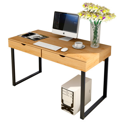 物槿 电脑桌 ZT-06(100cm黄梨木色)