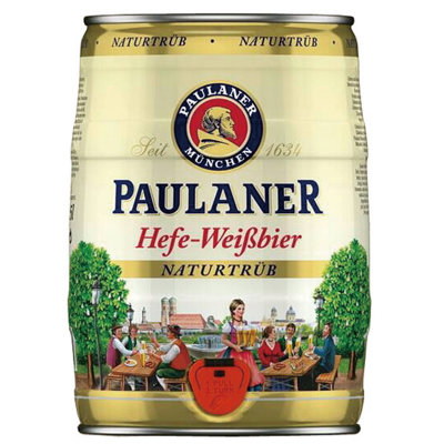 德国慕尼黑PAULANER柏龙小麦啤酒5L桶装