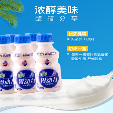 椰汁岛 胃动力340mlx12瓶  乳酸菌饮品儿童牛奶酸奶饮料