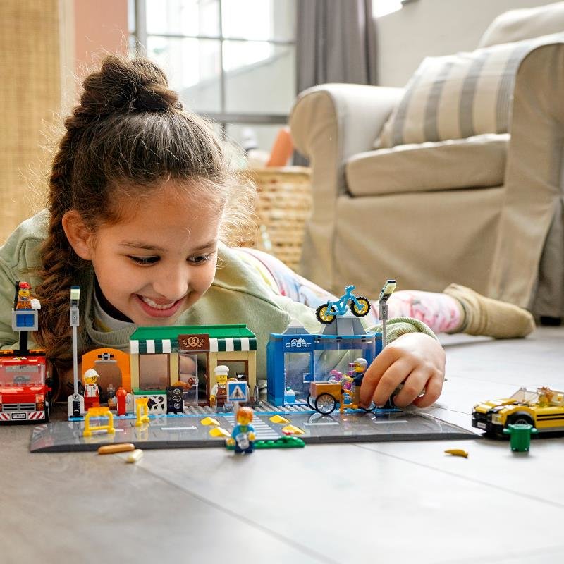 乐高城市系列60306购物街积木拼插玩具