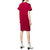 LOVE MOSCHINO棉质心形logo图案时尚修身圆领短袖连衣裙1958-P3240红色 时尚百搭第3张高清大图
