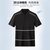 JLS21夏季新款字母印花男士t恤短袖休闲舒适排汗运动男式Polo衫 RL52900601M码黑 速干面料、吸湿排汗第4张高清大图