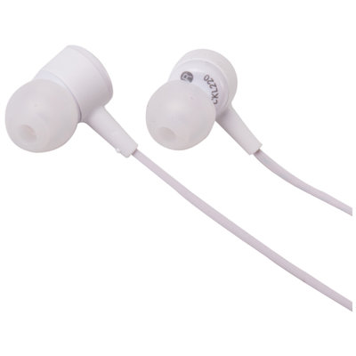 铁三角(audio-technica) ATH-CKL220 入耳式耳机 蝉翼振膜 便携舒适隔音 白色