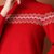 金兔冬季新款女式针织衫半领保暖舒适亲肤毛衣 JX02824301-L码红 宽松舒适百搭第3张高清大图
