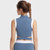 HOTSUIT后秀运动内衣女士背心健身锻炼中高强度2022夏季新款紧身(2XL 复古蓝/银白色)第2张高清大图