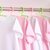 茶花塑料儿童衣架宝宝衣撑婴儿挂衣架20支(珠光黄 20个)第5张高清大图