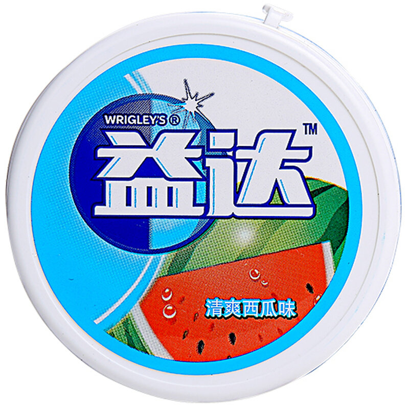 益达无糖口香糖清爽西瓜约40粒56g新旧包装随机发