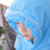 学生儿童雨衣 带书包位托马斯男女宝宝防水加厚雨披小孩卡通图案雨披充气帽檐(蓝色)(M(身高110cm-120cm))第4张高清大图