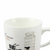 冠京 陶瓷欧式咖啡杯骨瓷带盖防滑马克杯牛奶茶水办公杯2014新款(比萨斜塔)第3张高清大图