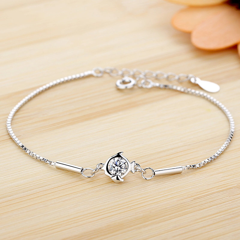 星座奇缘十二星座系列 925银手链 女款银首饰品 生日礼物 (双鱼座)