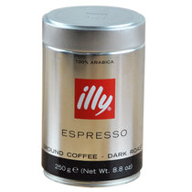 意利 illy咖啡粉 意大利原装进口 重度烘焙 意式纯黑咖啡粉 250克罐装