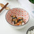 5英寸碗单个家用日式米饭碗创意陶瓷餐具网红北欧ins个性碗套装(5英寸浮雕碗-绿太阳花 默认版本)第7张高清大图