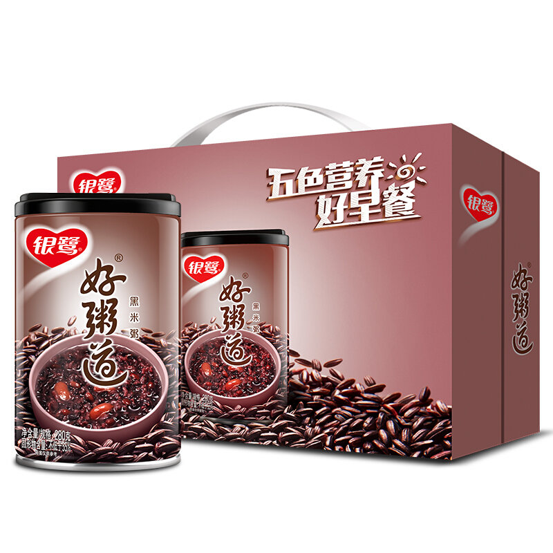 银鹭黑米八宝粥280g12好粥道整箱粥礼盒装