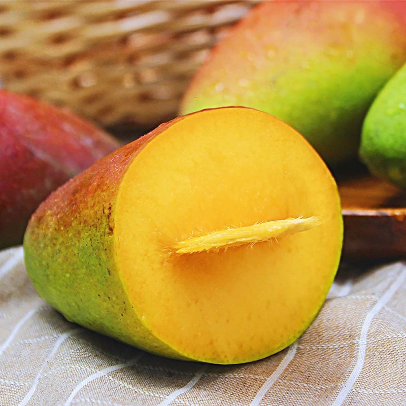 土八鲜海南贵妃芒中果5斤装当季新鲜