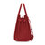 YSL圣罗兰女士宝贝袋软袋红色颗粒皮革手提包红色 时尚百搭第2张高清大图