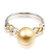 多边金都 18K金（彩金）球形珍珠戒指第3张高清大图