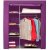 多层纯色无纺布衣柜HBY14125D(紫色)第2张高清大图