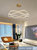 客厅吊灯北欧轻奢大气客厅灯现代简约2021年新款设计师全屋套餐(三房两室套餐三单色光)第3张高清大图