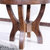 北欧篱笆 黑胡桃木餐桌全实木咖啡桌子小型吃饭桌子圆型桌子(默认 默认)第5张高清大图