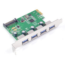 西霸（SYBA）PCI-Express 4口USB3.0扩展卡Renesas芯片