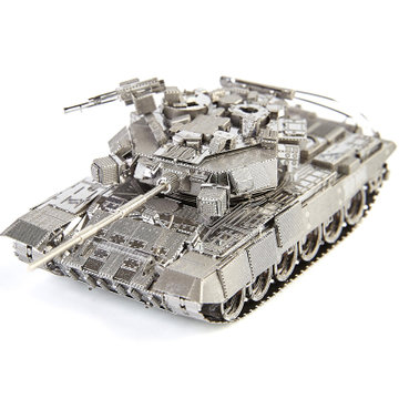 拼酷全金属diy立体拼图模型(t-90主战坦克)