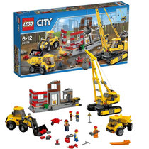 正版乐高LEGO City城市系列 60076 大型工程现场 积木玩具(彩盒包装 件数)