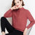 女式时尚针织毛衣9524(粉红色 均码)第2张高清大图