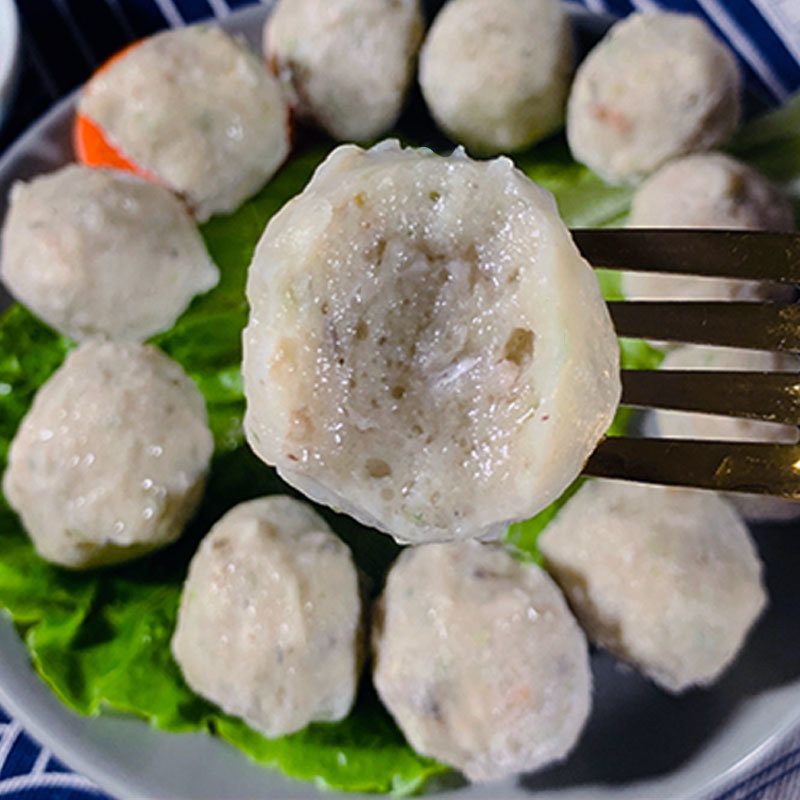 广东特产正宗顺德均安鲮鱼丸手工纯鱼丸低脂火锅非潮汕包心鱼丸500g