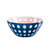 意大利guzzini 原装进口创意小吃碗家用水果碗甜品碗沙拉碗幻影波点碗 国美厨空间(蓝色 中号)第2张高清大图
