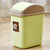 12L长方形摇盖卫生间垃圾筒塑料翻盖时尚创意卧室厨房客厅卫生桶(12L粉色)第6张高清大图