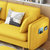 一米色彩 沙发 北欧客厅家具 布艺沙发 可拆洗日式小户型三人位 懒人沙发(黄色 单人位旗舰版)第3张高清大图
