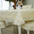 木儿家居桌布布艺田园长方形小桌布蕾丝餐桌垫椅垫套装茶几 简约(海洋之心 110*110cm)第3张高清大图