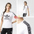 Adidas三叶草女子短袖T恤白色圆领运动休闲上衣夏季新款BK2094(BK2094 S)第5张高清大图
