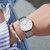 邦顿手表简约气质手表女极简风石英情侣超薄十大品牌 BD99118(灰色 钢带)第4张高清大图