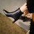 SUNTEK一代佳人靴子女2021秋冬新款高跟鞋粗跟气质加绒时尚短靴妈妈女鞋(38 黑色 7CM)第5张高清大图