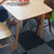 一米色彩 实木餐桌椅组合 饭桌 北欧简约现代橡胶木质原木色家具1.3米1.5米1.6M小户型桌子日式家用吃饭桌椅餐厅家具(地中海榉木色 单桌)第5张高清大图