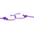 雨花泽（Yuhuaze）多用途夹子晾衣绳 防风晒衣架 防滑挂衣绳晒衣绳晒衣夹（紫色） YHZ-90290第4张高清大图