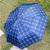 情侣格子雨伞 创意三折遮阳折叠太阳伞 短柄商务礼品伞颜色随机第4张高清大图
