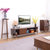 吉木多 现代简约北欧风格电视柜茶实木脚小户型家具(胡桃色 电视柜)第5张高清大图