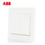 ABB开关插座面板套装永致系列白色五孔插座86型二三极墙壁电源插座开关面板套餐合集(二位单控)第3张高清大图
