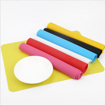 思柏飞 100g 40*30 加厚硅胶西餐垫 烘培垫 隔热垫 硅胶4张一套（蓝红绿棕
