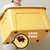 禧天龙新款新色塑料收纳箱加厚带滑轮衣物整理箱储物箱玩具收纳盒(亮丽黄 23L三个装)第5张高清大图