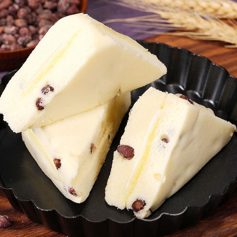 鲜果粒红豆三明治蒸蛋糕整箱面包早餐食品休闲零食品小吃400