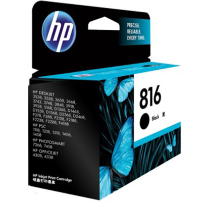 惠普（HP）C8816AA 816号黑色墨盒(适用 D2468 4308）