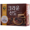 可拉奥CROWN 韩国进口山都巧克力夹心甜饼干 161g/盒