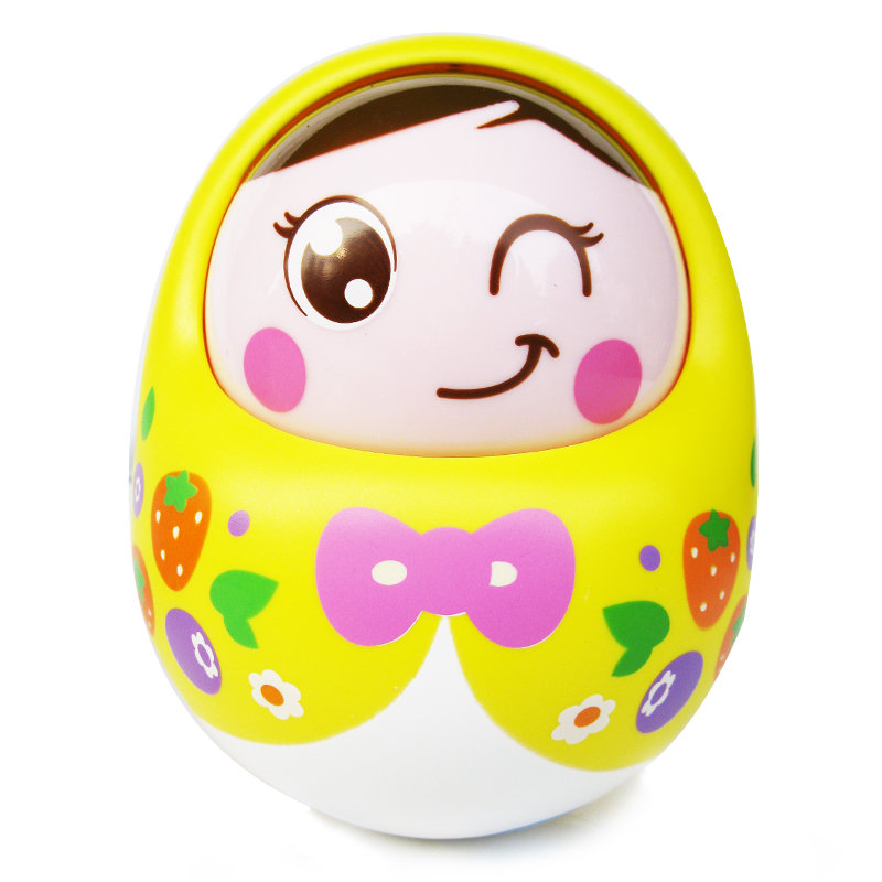 汇乐979 点头不倒娃娃儿童*带声不倒翁儿童玩具婴儿玩具0-1岁颜色随机