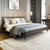 进畅家具 床 实木床简约现代双人床1.8米1.5m北欧白蜡木床新中式卧室婚床(1.5*2米（原木色） 床)第2张高清大图
