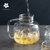 日本AKAW冷水壶玻璃耐热高温家用凉白开水杯茶壶套装大容量凉水壶(黑色)第4张高清大图