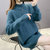 女式时尚针织毛衣9533(粉红色 均码)第5张高清大图