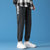 传奇保罗牛仔裤男潮牌2021年夏季薄款直筒宽松束脚休闲舒适长裤子（M-4XL）812302(黑色 2XL)第3张高清大图
